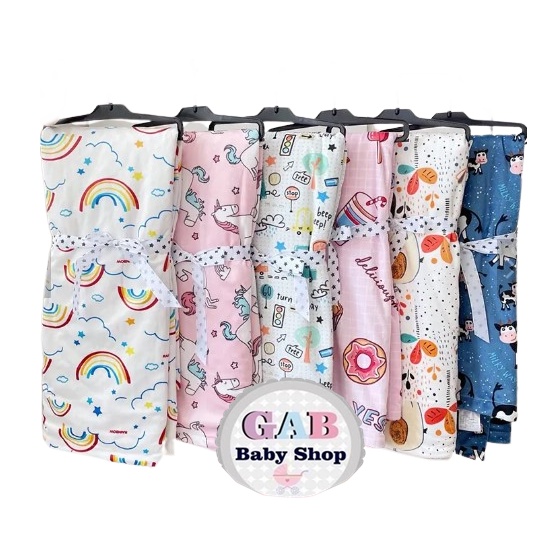 NEW UK JUMBO 120x75cm! Selimut Bayi Double Fleece BUBBLE Print PREMIUM