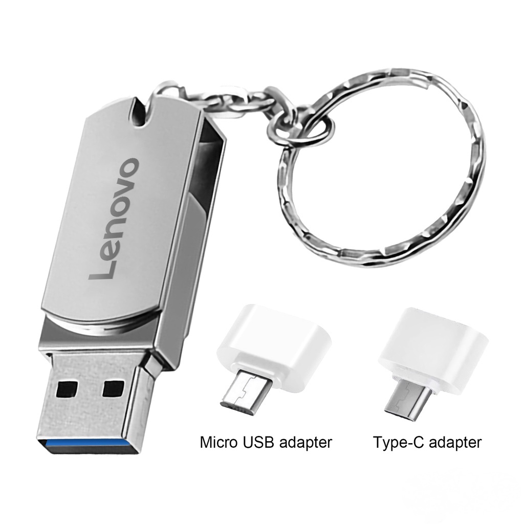 LENOVO (SF) Flashdisk Usb 3.0 High Speed 128GB 256GB 512GB 1TB 2TB Anti Air Untuk Komputer