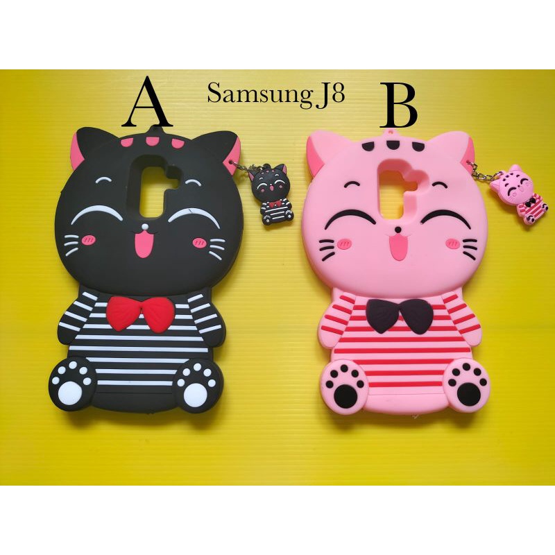 SAMSUNG J8 CASE 3D BONEKA LUCU