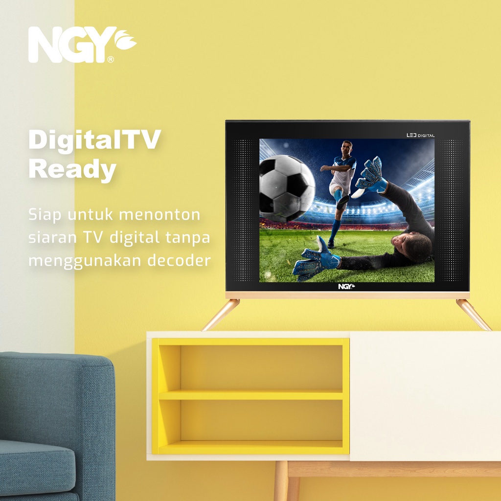 TV Digital HD 17 inch TV LED Digital Televisi HDMI USB Garansi Resmi 1 Tahun