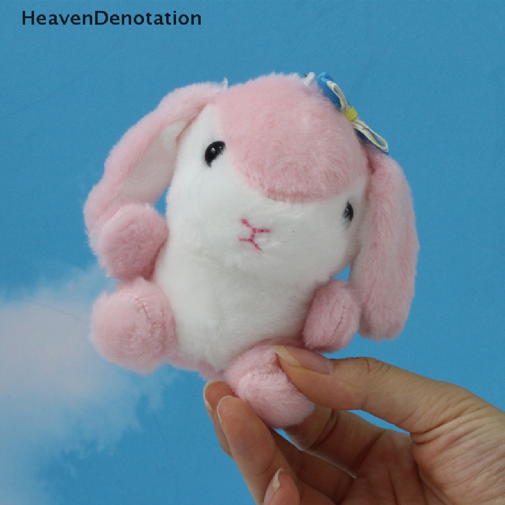 [HeavenDenotation] 10 cm Liontin Kelinci Mewah Ornamen Tas Mainan Mewah Aksesoris Gantungan Kunci Pendant HDV