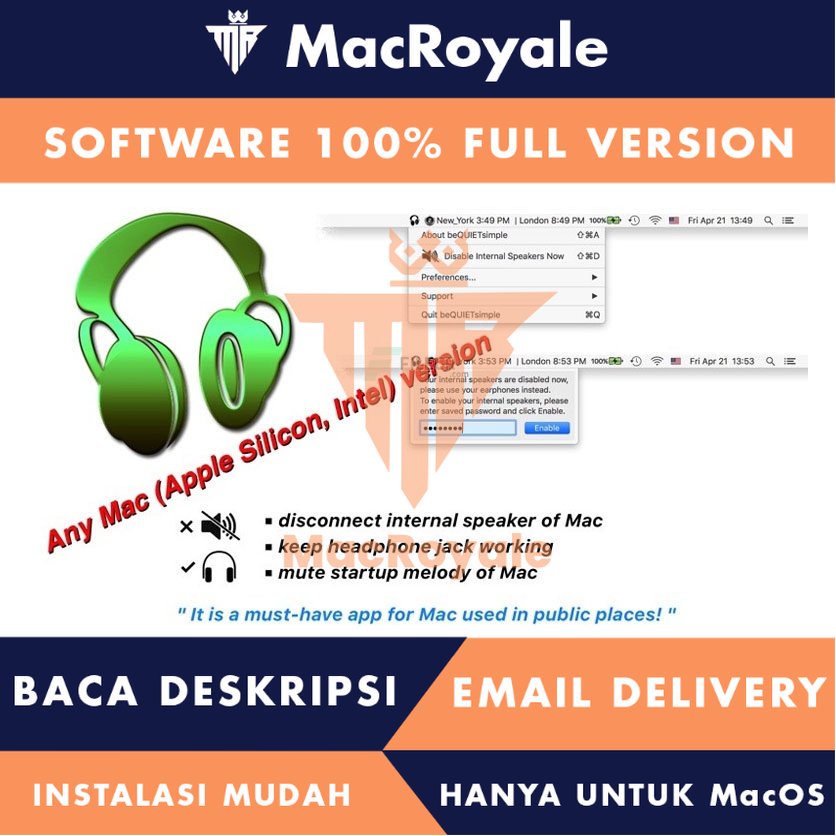 [MacOS] beQUIETsimple Full Version Lifetime Full Garansi