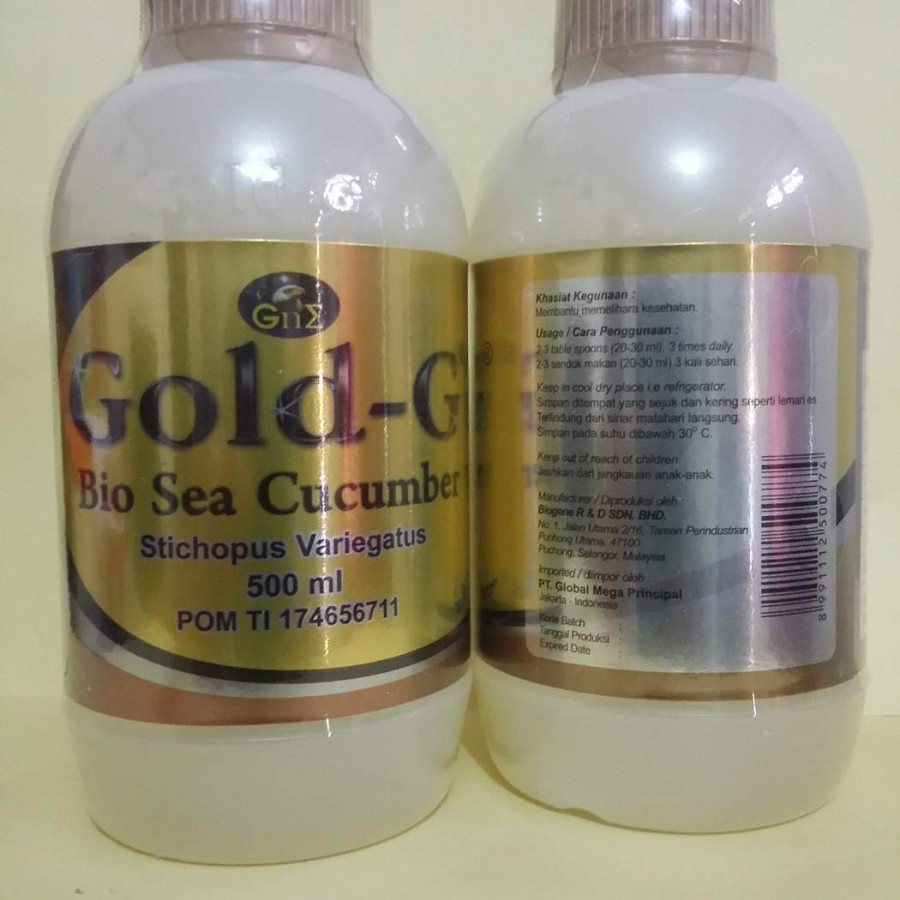 Jelly Gamat Gold G 500 ml Original | Gamat Emas Cair 500ML 100% asli