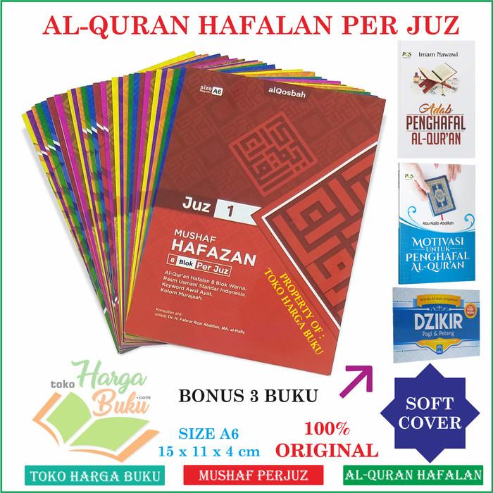 Al-Quran Hafalan Perjuz Hafazan 8 Blok Per Juz Ukuran Kecil A6 Sc Juzz 030