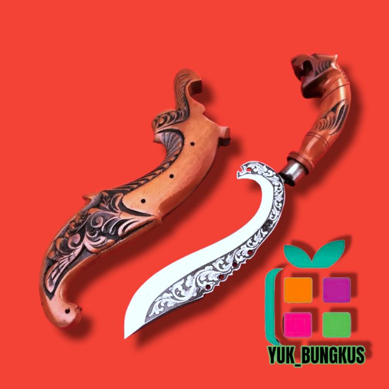 KOLEKSI KUJANG UNIK ANTIK UKIR BATIK BHN BAJA