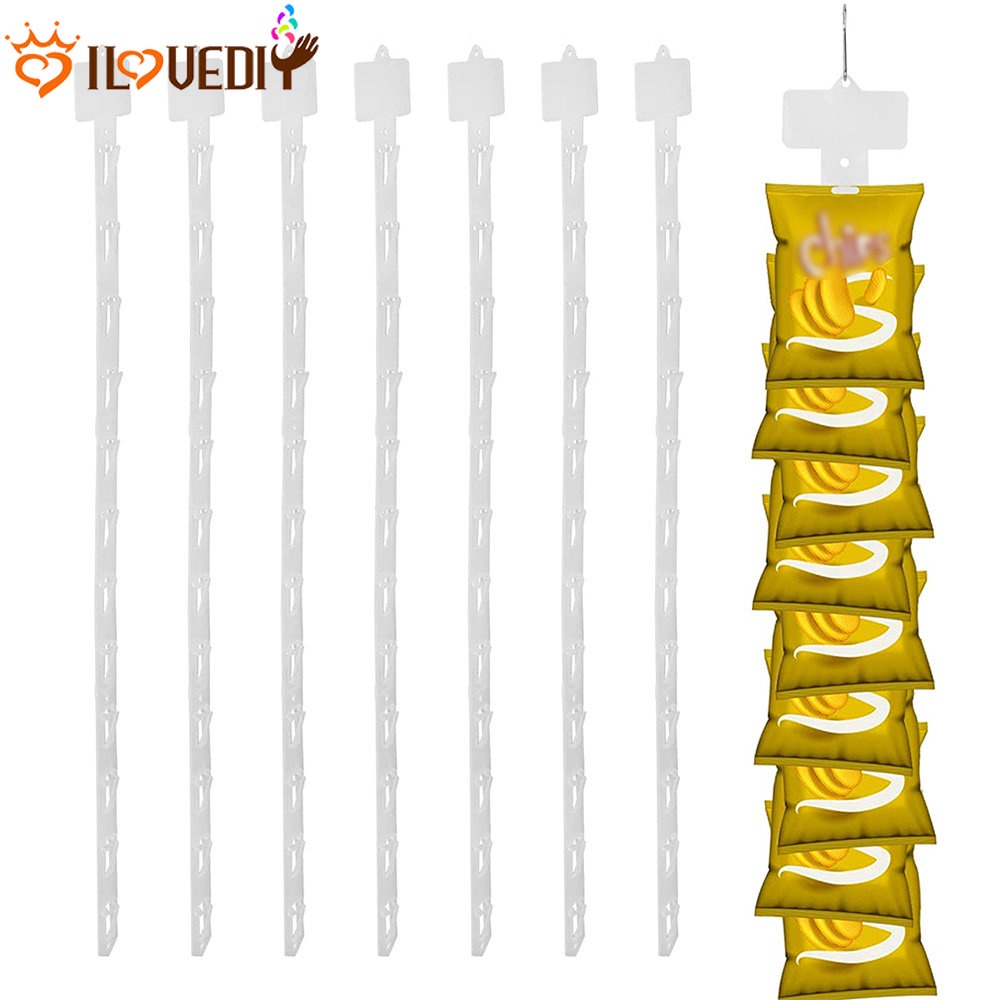 Gantungan Toko Snack Display Gantungan Hooks Pvc Merchandising Clip Strips (Ada hook) Toko Bermanfaat Merchandising Klip Strips Supermarket Snack Strip Gantung Plastik