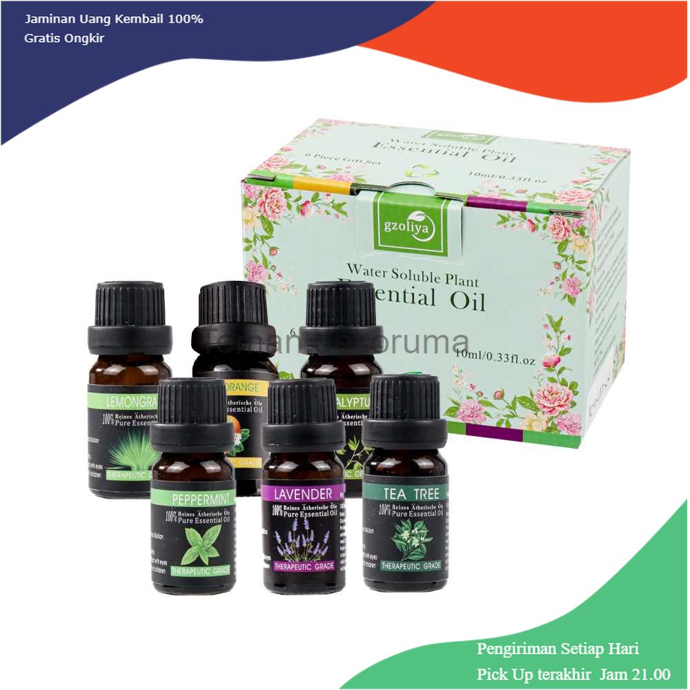 TD - DEK Gzoliya Essential Oils Minyak Aromatherapy Diffusers 10ml 6 PCS - YLS20