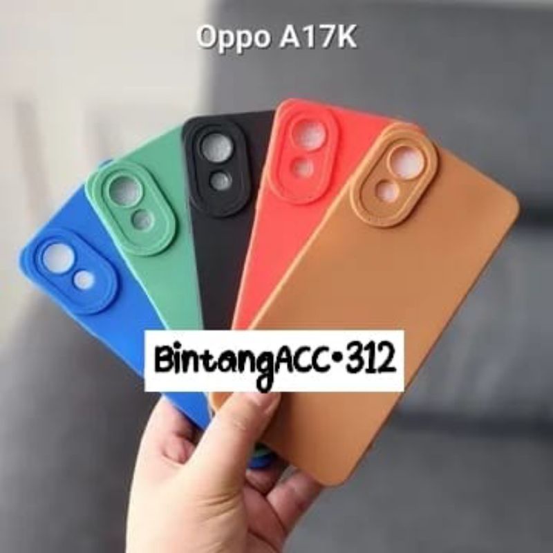 SILICON WARNA WARNI MACARON A78 5G // A17K  / CASE PRO CAMERA OPPO A17K // A78 5G NEW TYPE ( OPPO )