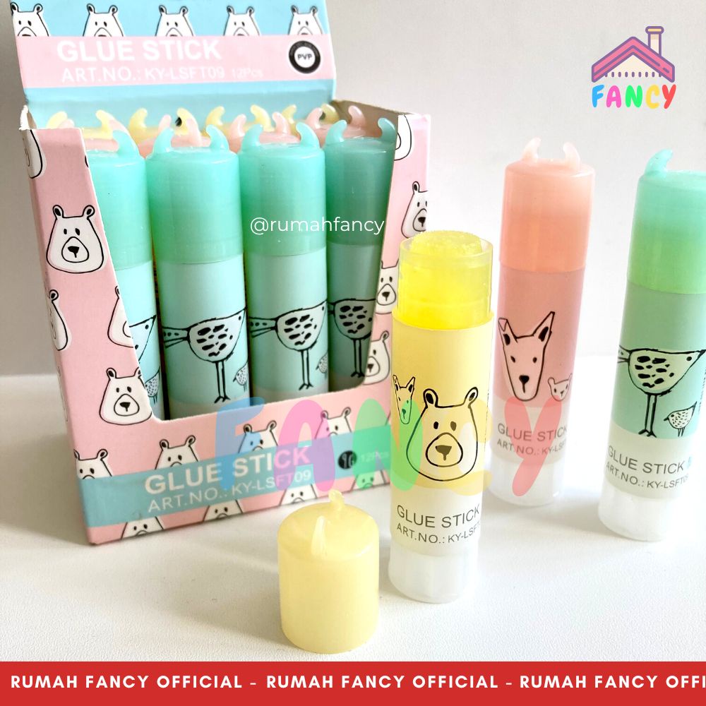 

[1 PCS] Lem Stick / Glue Stick Lucu isi 9 gram Merek KAYAGI LSFT-09 / Glue Stick isi 9 gram / Lem Stick Putar estetik/ Perekat Kertas Padat Motif Anak Karakter Kartun Animal Forest