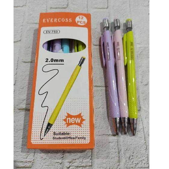 

F86 Pensil mekanik isi 2.0 evercoss isi 12 Pcs PROMO SPESIAL か