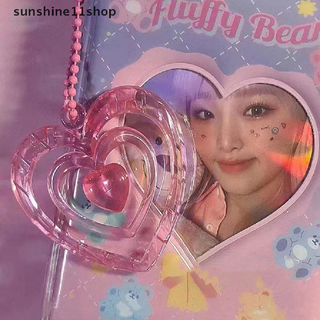 Sho Lucu Fashion Idol Jantung Gantungan Kunci Untuk Wanita Gadis Kawaii Pink Liontin Aksesoris Mobil Keychain Keyring Pasangan Hadiah Perhiasan Diy Cinta Liontin Keychain N