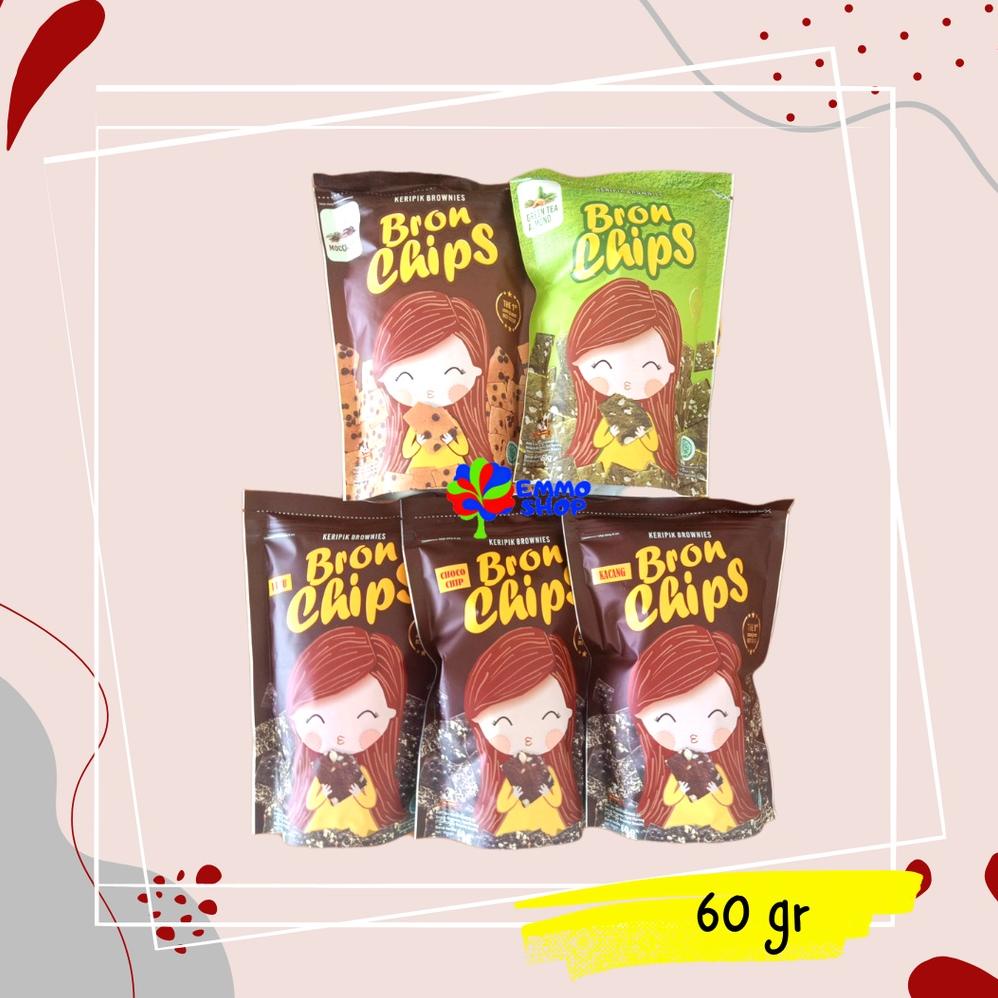 

GROSIR_JAKARTA Bron Chips Keripik Brownies / Kripik Bronchips / Brownis Kering Bronchip 60gr