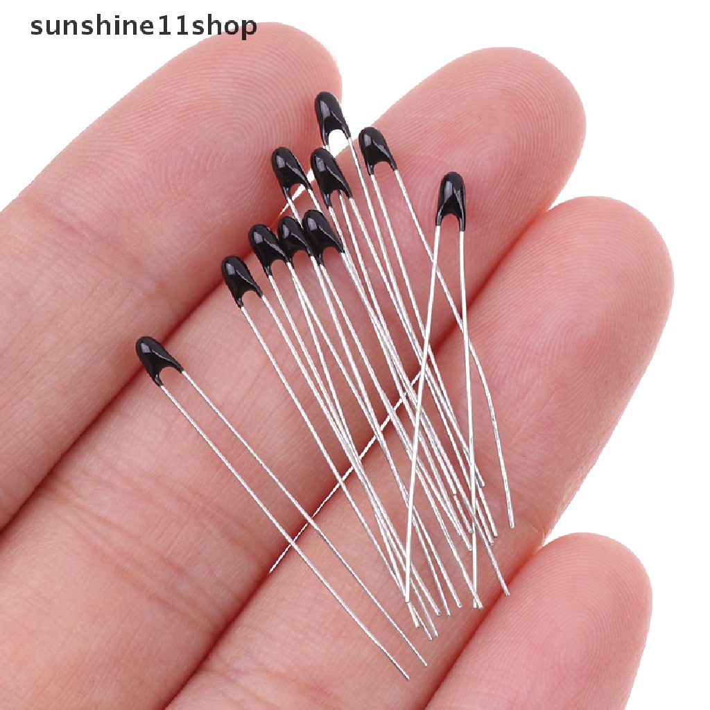 Sho 10Pcs Thermistor B3435 NTC-MF52-103F 10K Ohm 1% Sensor Suhu Thermal Resistor NTC Thermistor N