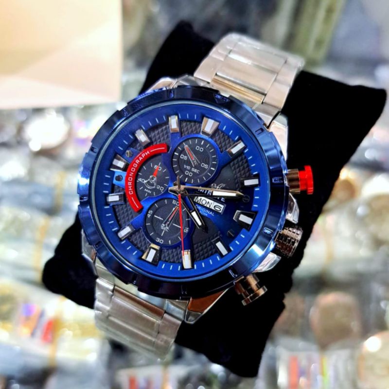 Jam Tangan Pria Mirete Model Terbaru Import Strap Rantai STAINLEES Steel || Tanggal Hari Aktif Free Box Exklusive || Water Resistance Analog Quart || Jam Tangan Pria Mirete Terlaris Dan Termurah Kekinian || Jam Tangan Fashion Pria Kasual COD