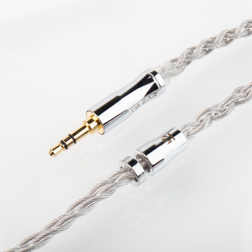 Kbear Chord 6N Graphene+4N OFC Silver plated Mixedly Braided Upgrade Kabel Dengan MMCX/2Pin Konektor Earphone Kawat Aksesori