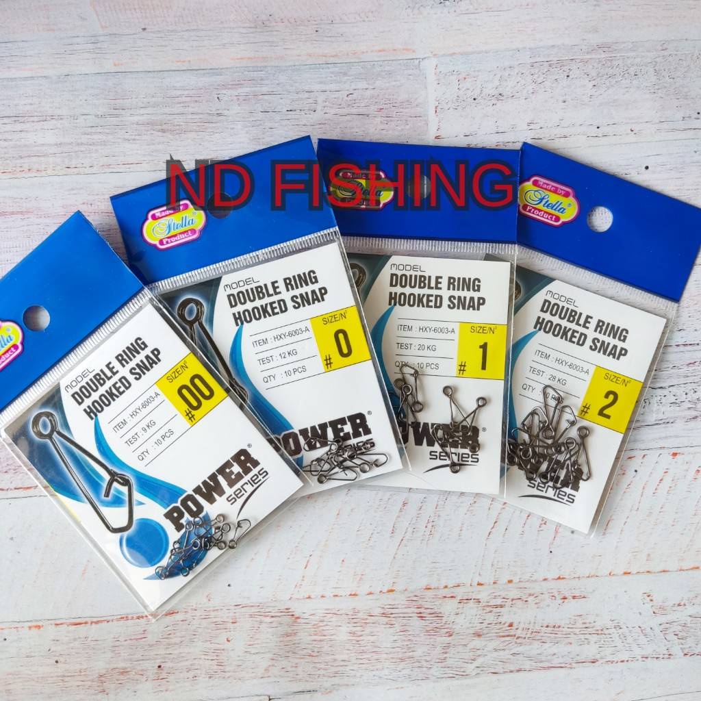 Hooked Snap Double Ring Stella Peniti Pancing Harga Grosir