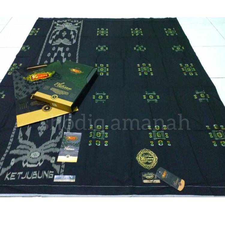 Harga Termuraah Sarung ketjubung platinum Gold bukan silver motif GSI DPK TIS DIS JSG SPP Hitam Spp 