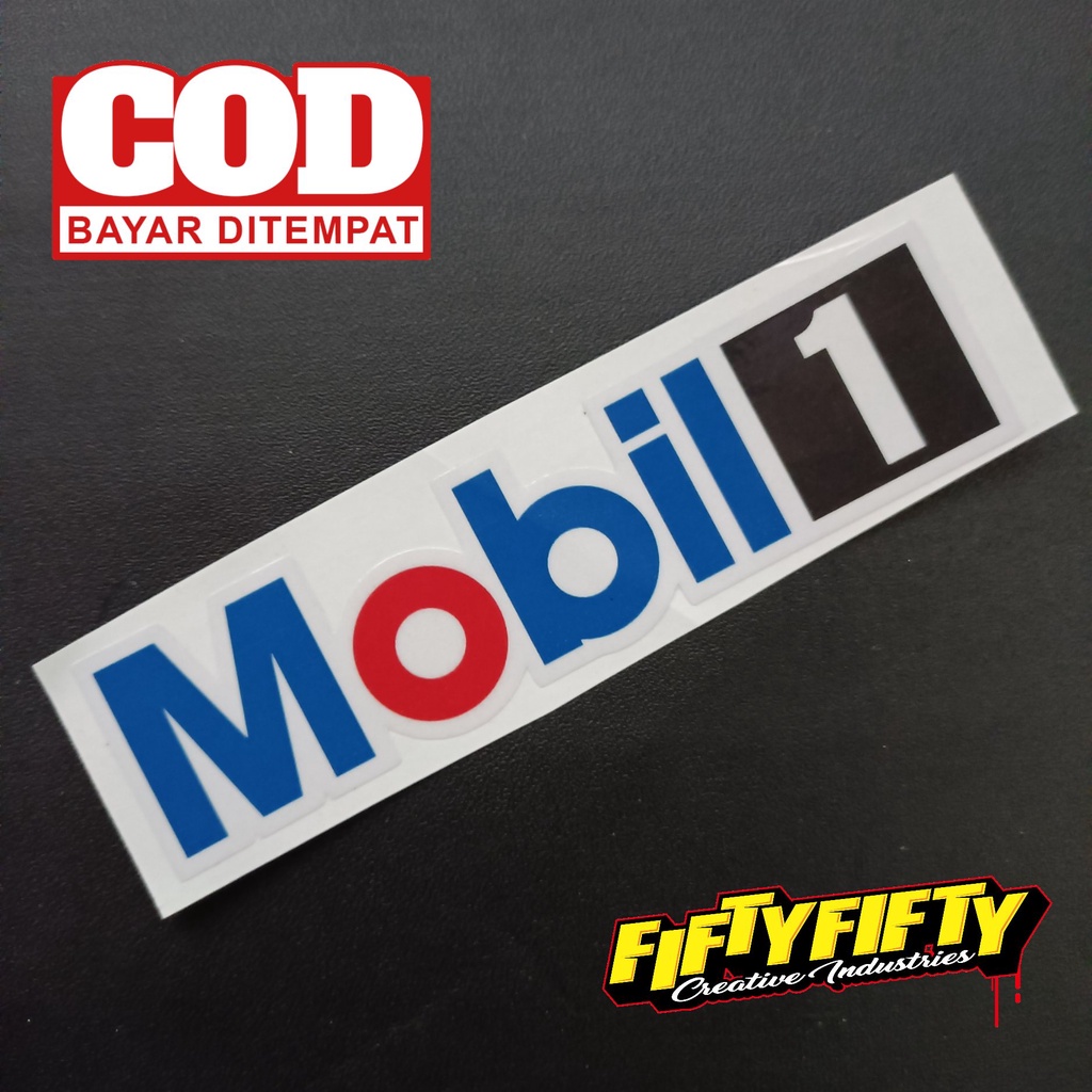 Stiker Print Cut MOBIL 1 Stiker Printing Laminasi Glossy Stiker Motor Mobil Helm Sudah Membentuk Pola Desain