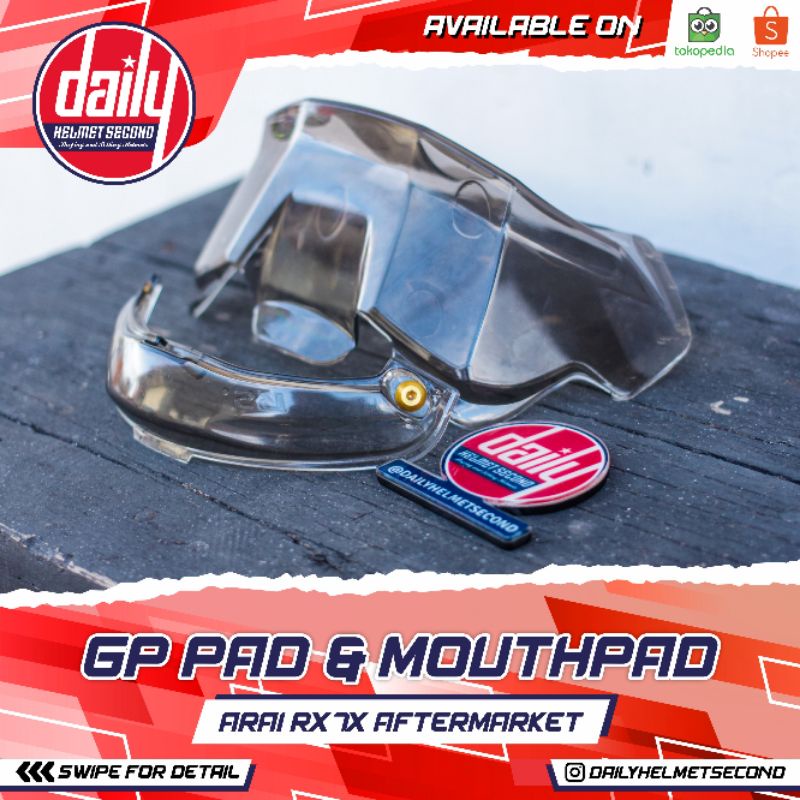 GP PAD & MOUTHPAD AFTERMARKET ARAI RX7X RR5 SECOND