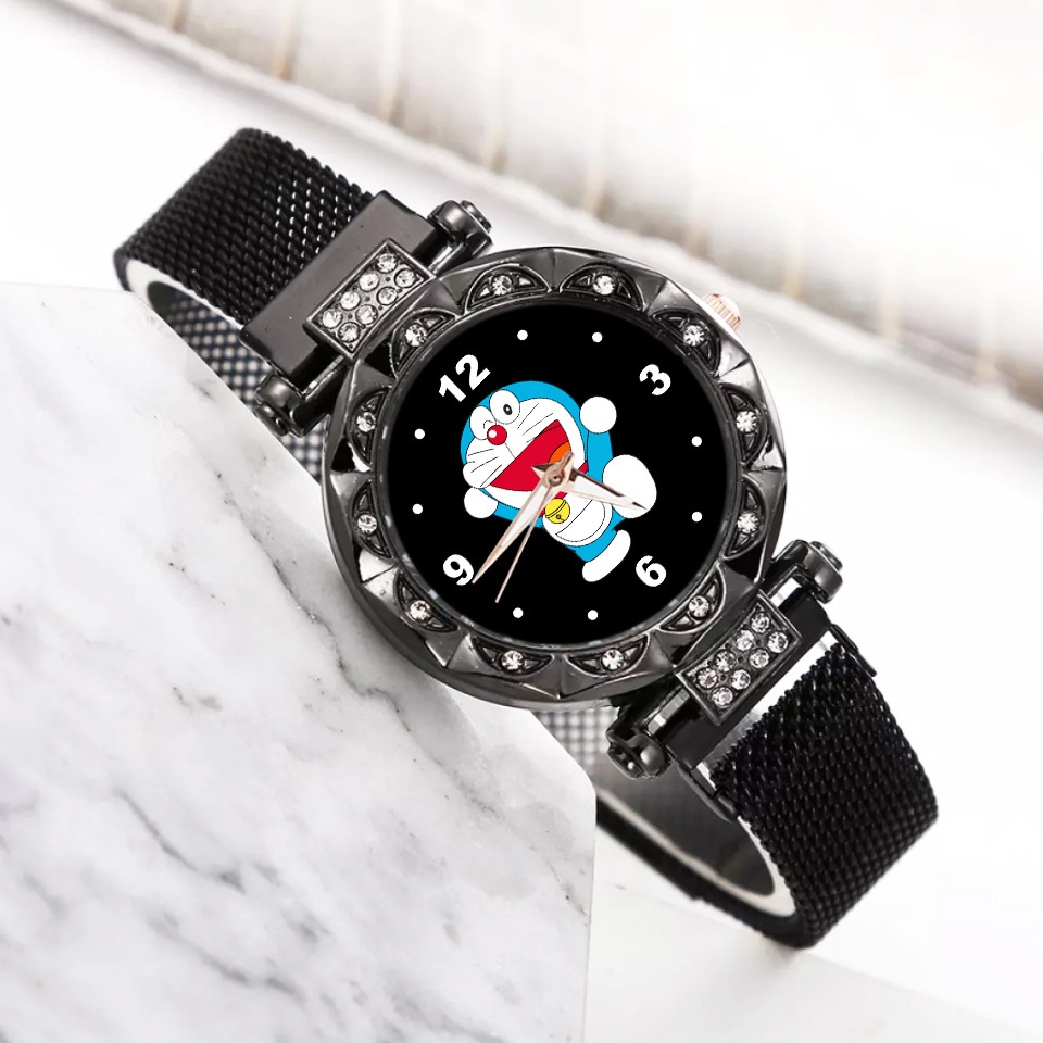 JAM TANGAN WANITA MAGNET DORAEMON