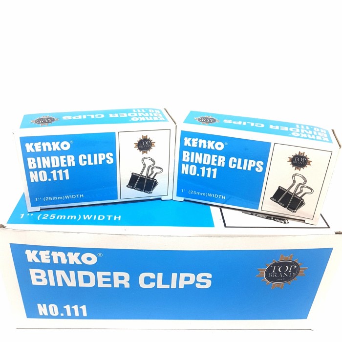 

Terlaris Cod Harga Grosir (1Dus/12Boxes)Binder Clip Jepitan Kertas Kenko No.111