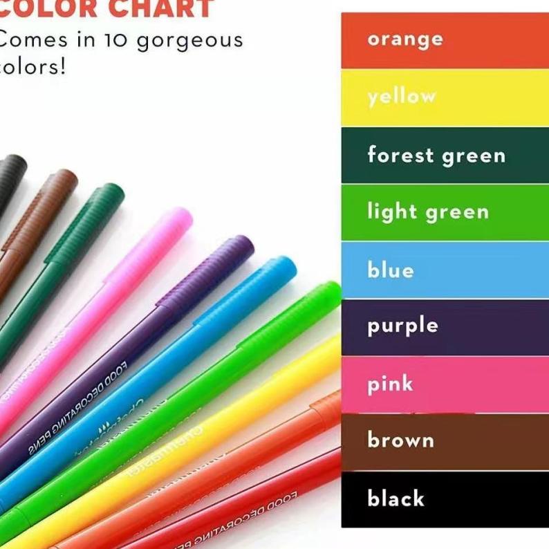 

✪ Edible Pen Black Food Grade 2 Sisi Edible Ink Maker Import Fondant Cake ♪