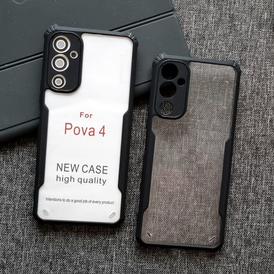 TECNO POVA 3 TECNO POVA 4 TECNO POVA 4 PRO CASE ARMOR FUSION SHOCKPROOF TRANSPARENT CASE TECNO POVA 