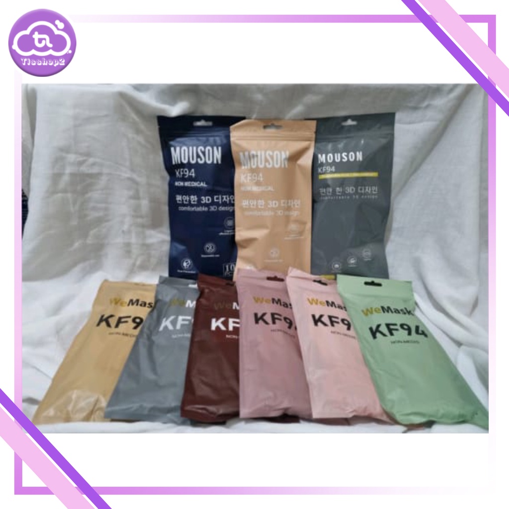 MASKER KF 94 WARNA 4PLY DAN 5PLY TERBARU/ MASKER KF 94 KOREA (TALI SENADA)/ KF 5 PLY/ KF ANAK MOUSON