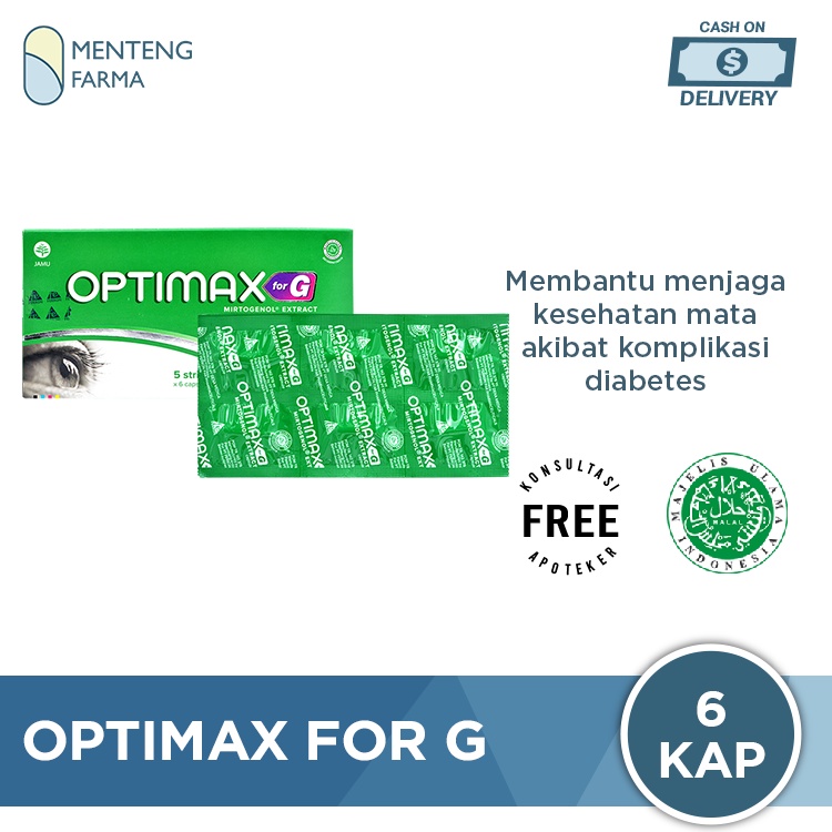 Optimax For g 6 Kapsul - Vitamin dan Suplemen Mata