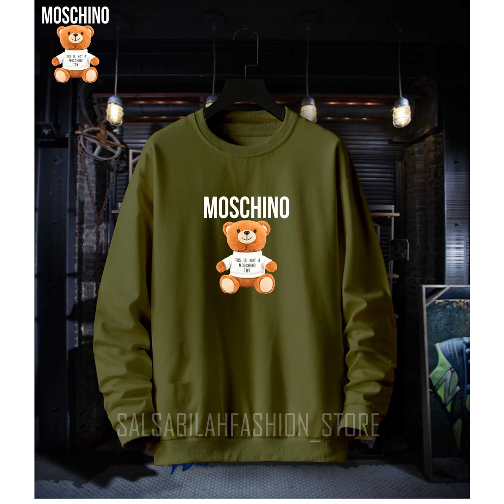 Jaket Sweater crewneck BEAR Best seller pria Wanita text