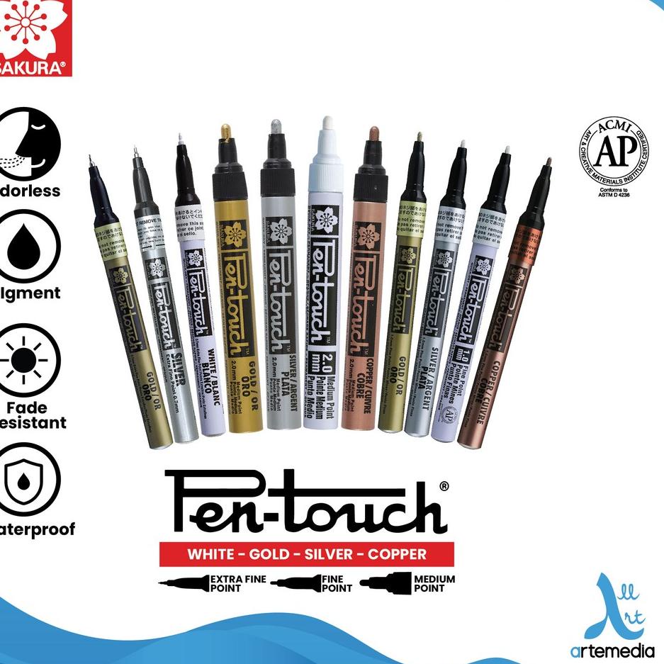 

Model Terheboh Spidol Permanen Sakura Pen Touch Paint Marker Pigment Color