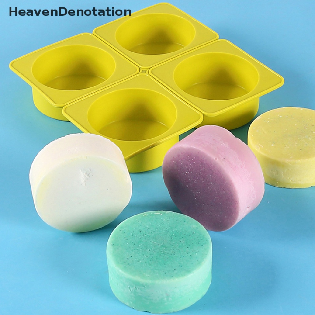 [HeavenDenotation] 1per4 Cavity Cetakan Pembuat Sabun Silikon Baking DIY Mold Untuk Cake Bakeware HDV