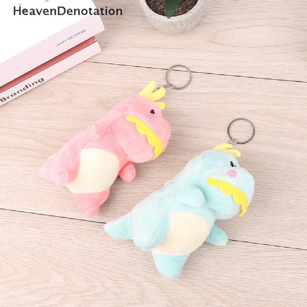 [HeavenDenotation] Boneka Liontin Dinosaurus Kecil Yang Lucu Mainan Mewah Gantungan Kunci Tas Liontin Boneka Hadiah HDV