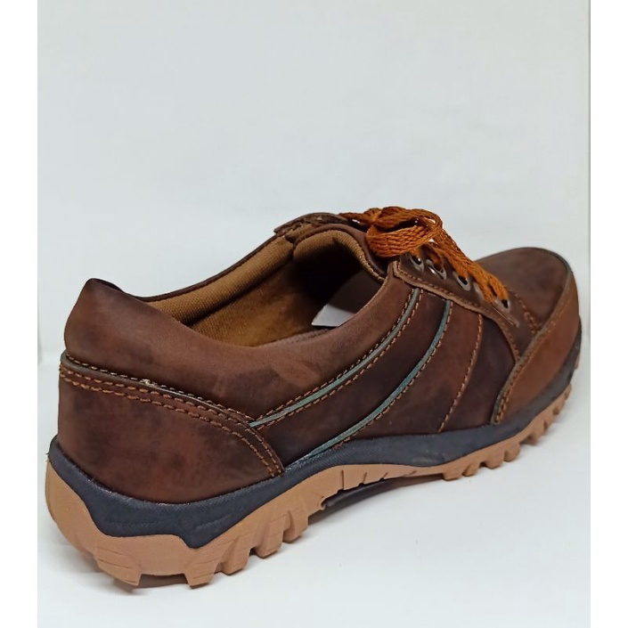 Sepatu Casual Pria Oxford Kulit Asli Nubuck Grammer