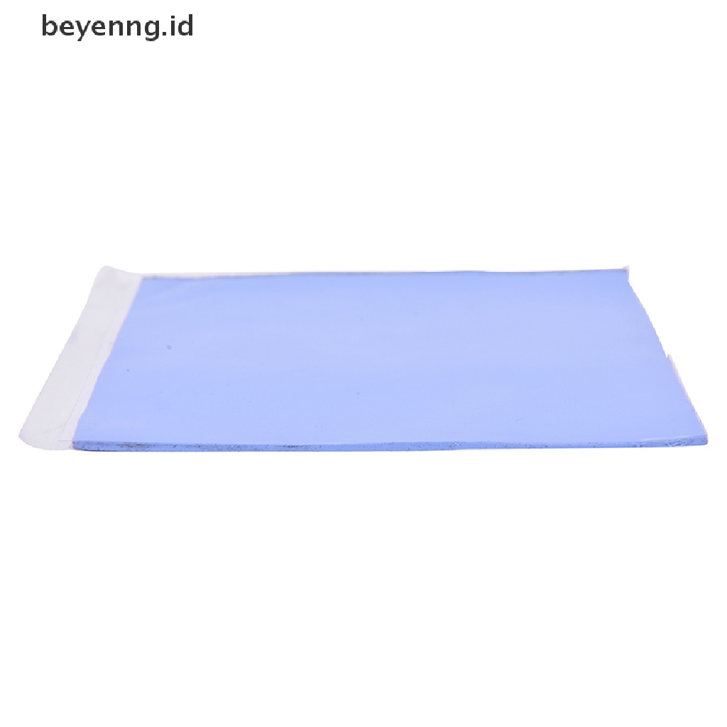 Beyen Biru GPU CPU Heatsink Pendingin Thermal Conductive Silicone Pad 100mmx100mmx1.5mm ID