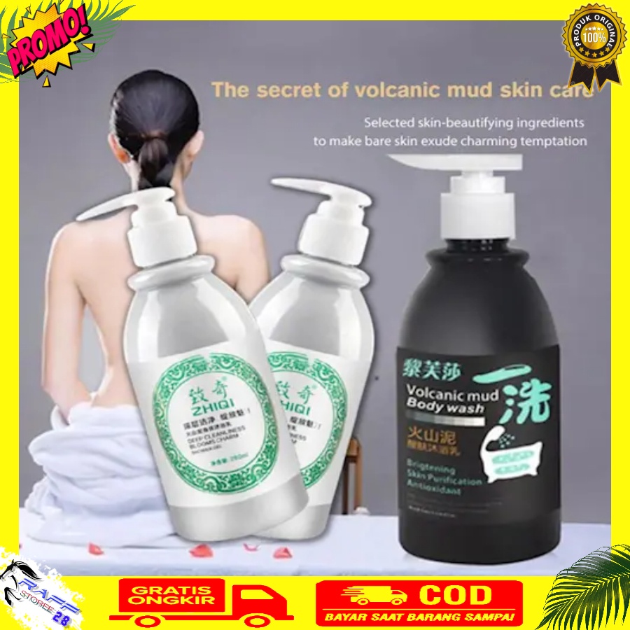 SABUN LUMPUR VULKANIK PEMUTIH BADAN PERMANEN SABUN MANDI CAIR