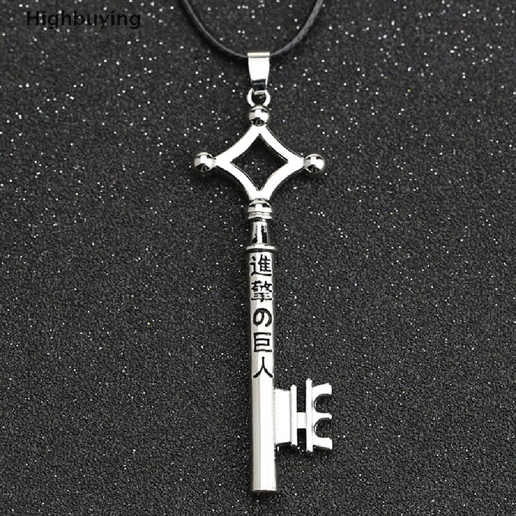Hbid 1PC / Pair Anime Attack On Titan Keychain Eren Key Shingeki No Kyojin Chain Necklace Vintage Rope Chain Pendant Necklace Anime Jewelry For Men Cosplay Glory