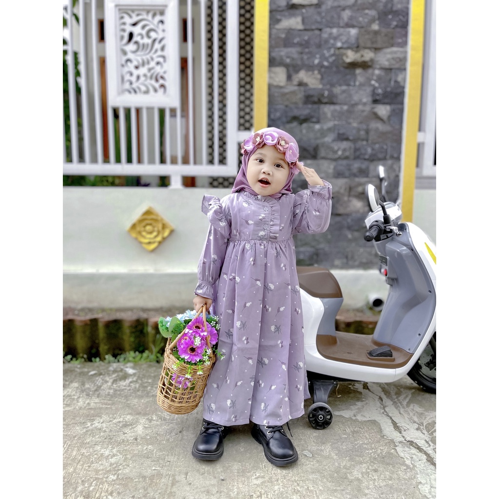 3-6TH GAMIS ANAK AISYAH LONG DRESS ANAK PEREMPUAN