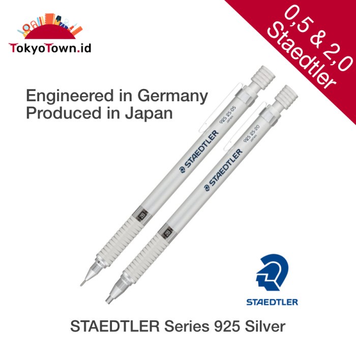 

BISA COD STAEDTLER 925 Series Silver mechanical pencil # Uni, Pentel