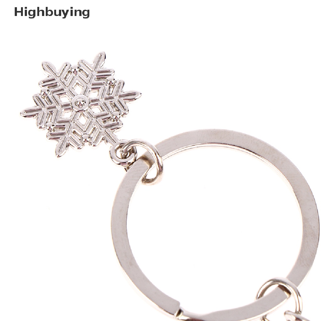 Hbid Warna Silver Ice Skates Snowflake Pendant Key Ring Skag Gantungan Kunci Keychain Glory