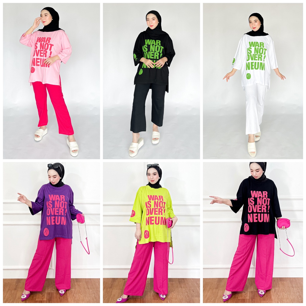 HUMAIRAH MUSLIM - SETCEL NEUM WAR - Long Tunik Terbaru Long Tunik NEUM tunik wanita modern Long tuni