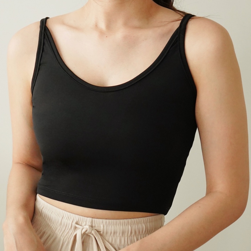 CAVALU Korean Basic Tank Top Crop Top Korea Polos 184
