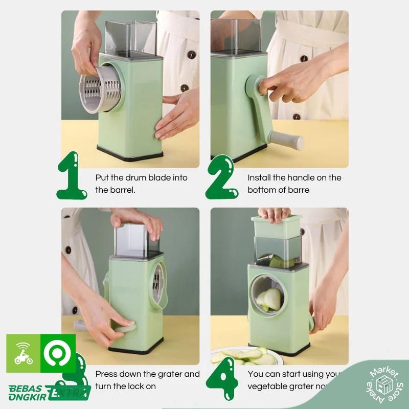 Pemotong Sayur Dan Buah Blender Bumbu Manual Vegetable Slicer Machine