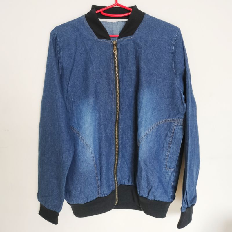 Bomber Jaket / Denim Jaket / Bomber Jacket / Jaket Wanita Tomboy / Jaket Wanita Oversize / Denim Out