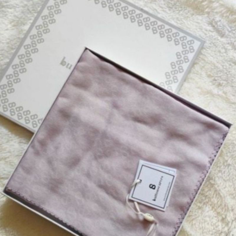 PRELOVED SCARF BUTTONSCARVES EVERYDAY TAPIS EMBOSSED DUSTY PURPLE