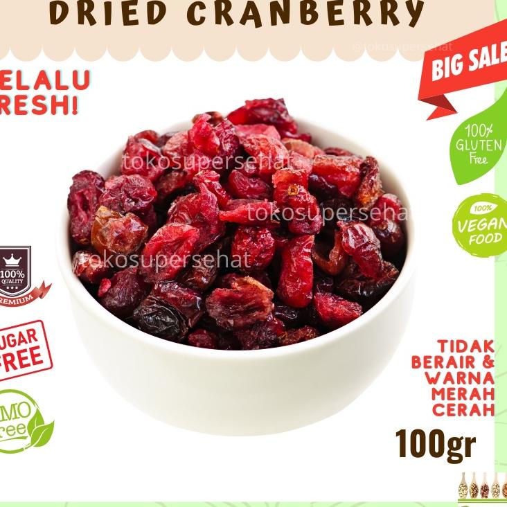 

Jangan Sampai Kehabisan!!!❄️ Dried Cranberry 100gr Tanpa Gula Tokosupersehat