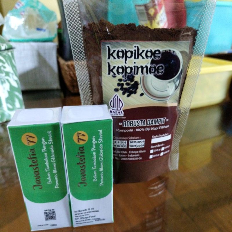 

Gula nol kalori Stevia 2 sama kopi Robusta Dampit