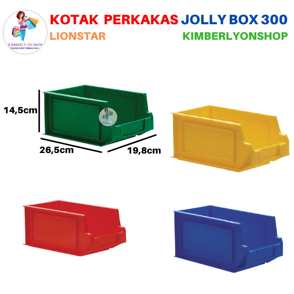 Kotak Tempat Perkakas Sparepart Case Serbaguna Jolly Box 300 Lion Star