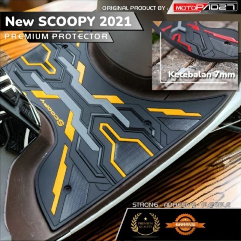 Karpet alas pijakan kaki New SCOOPY 2021-2023 RUBBER Motif