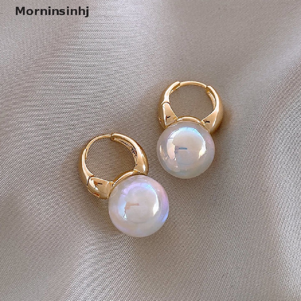 Mornin Fashion Wanita Manik-Manik Anting Fashion Telinga Gesper Ear Clasp Hoop Earrings Perhiasan id